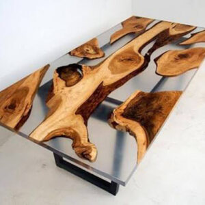 Resin River Wood Coffee Table