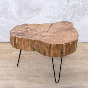 Live-Edge Solid Wood Coffee Table