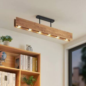 Modern Timber Linear Pendant Light