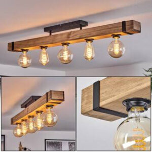 Timber Industrial Pendant Light Bar
