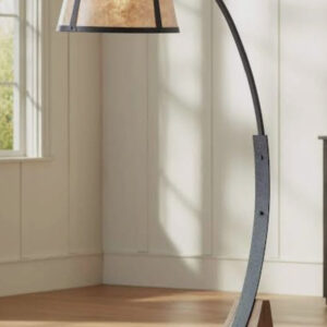 Curved Timber Floor Lamp