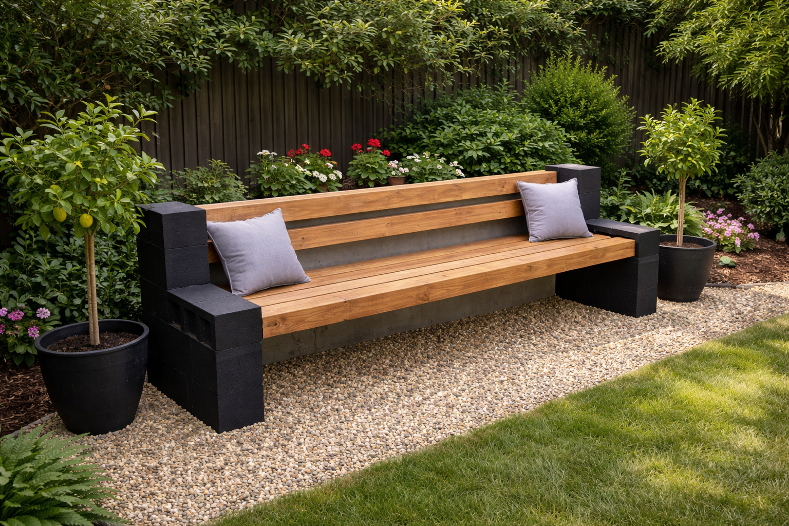 The Urban Timber Block Bench