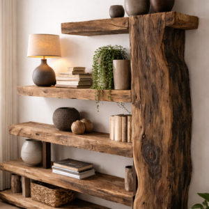 The Timberline Live-Edge Statement Shelf