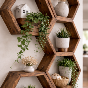 HiveNest Hex Wall Shelves