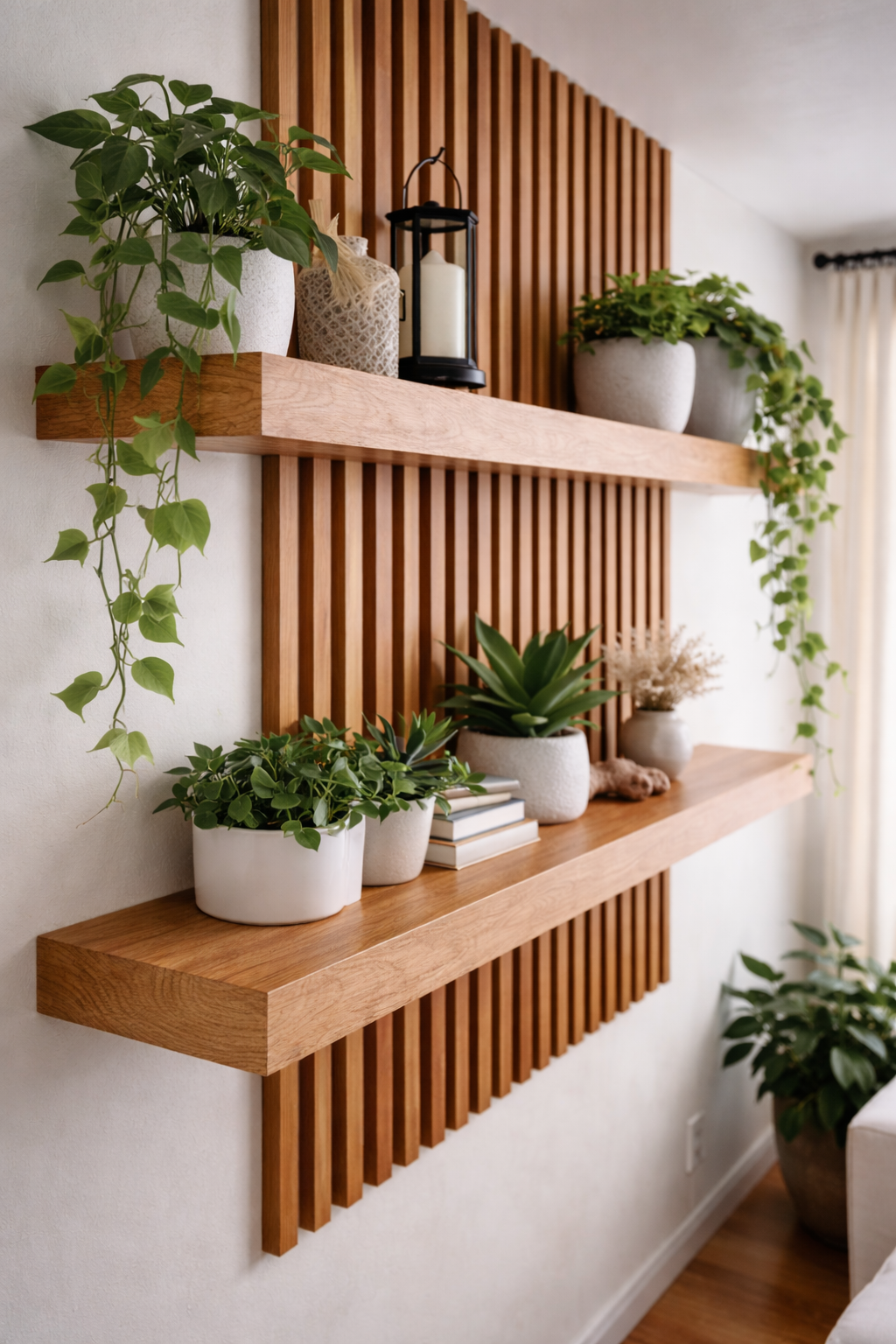 VerdeLine Slatted Wall Shelf - Image 2