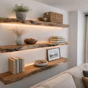 LumaEdge Live Edge Floating Shelves