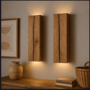 The Oakridge Split Timber Wall Light